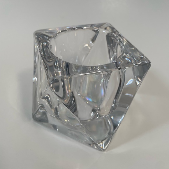 PartyLite Vintage P8035 Discover Votive Holder Candle Holder Heavy Glass (NWT) - Picture 1 of 4